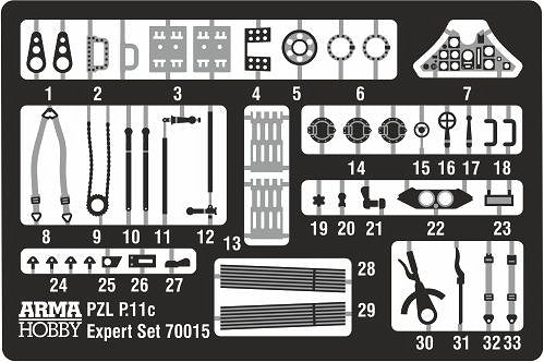 Arma Hobby 70015 PZL P.11c Expert Set 1/72 – zdjęcie 4