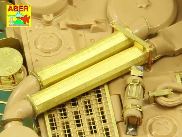 Aber 35A127 Feifel air cleaners tubes for early Tiger I, Ausf.E (Sd.Kfz.181) 1/35 – zdjęcie 10