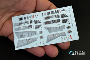 Quinta Studio QD32011 Mirage 2000B 3D-Printed &amp;amp; coloured Interior on decal paper (for Kitty Hawk kit) 1/32 – zdjęcie 3