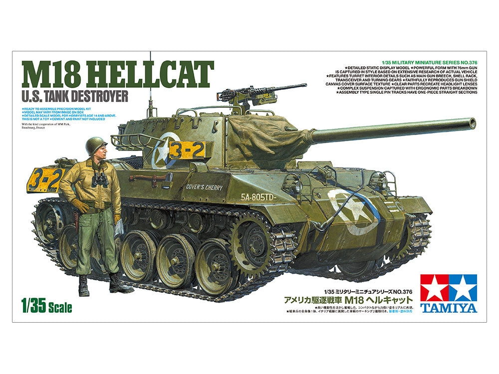 Tamiya 35376 U.S. Tank Destroyer M18 Hellcat 1/35 – zdjęcie 2