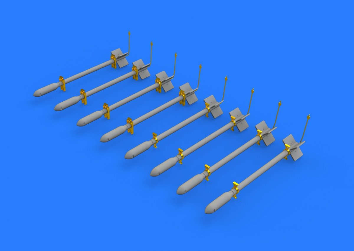 Eduard 648393 British Rocket Projectiles RP-3 60lb F. 1/48