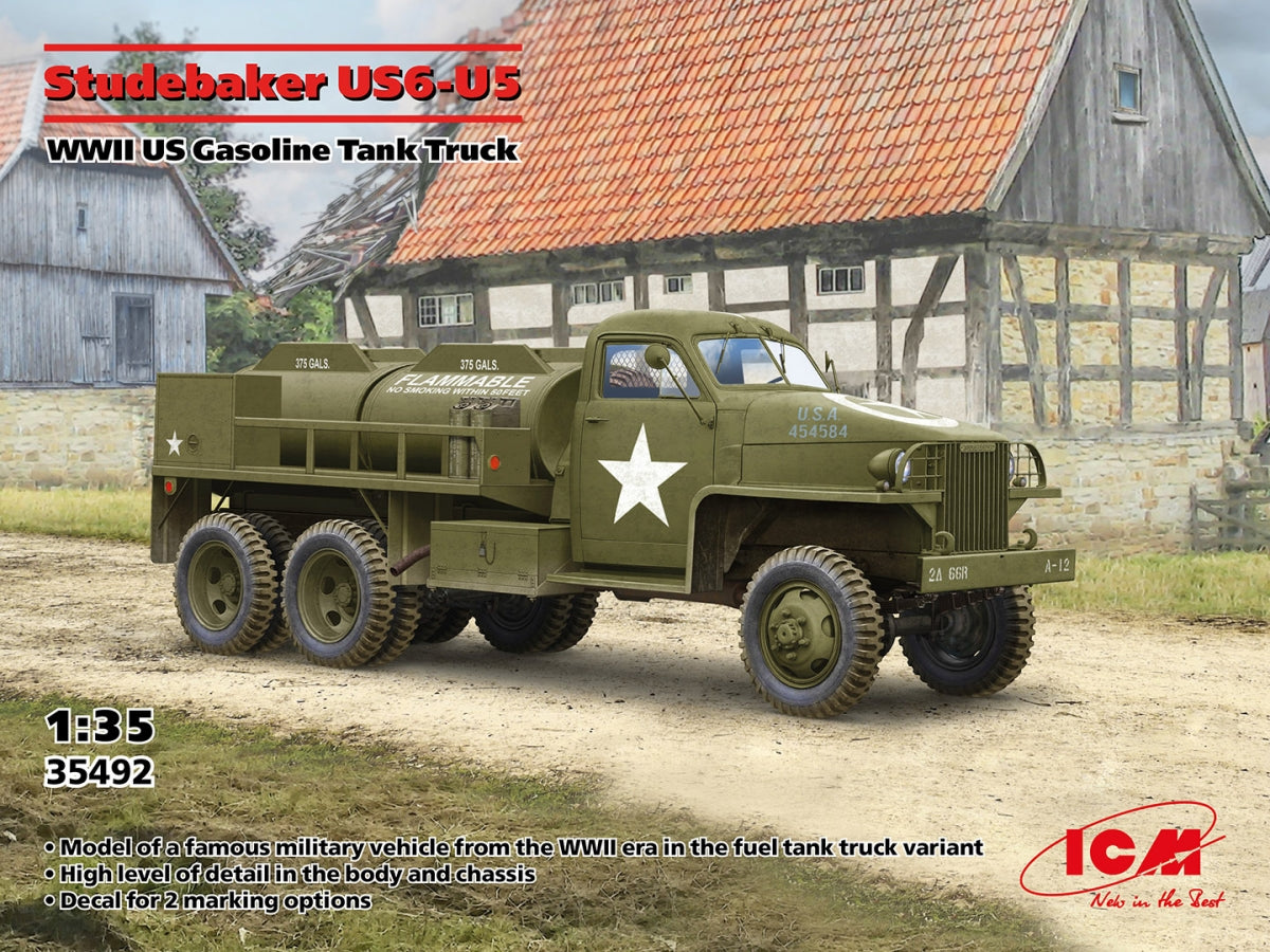 ICM 35492 Studebaker US6-U5 WWII US Gasoline Tank Truk 1/35