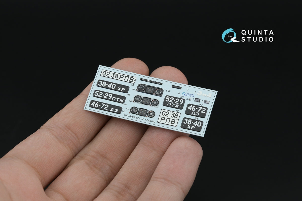 Quinta Studio QD35163 ZiL-130 3D-Printed &amp;amp; coloured Interior on decal paper (Zvezda) 1/35 – zdjęcie 4