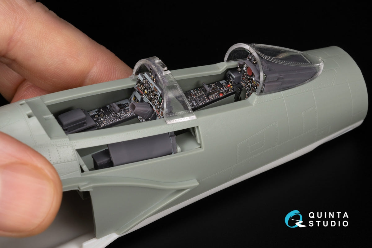 Quinta Studio QDS+48495 F-4D late Phantom II 3D-Printed &amp;amp; coloured Interior on decal paper (Academy) (Small version) (with 3D-printed resin parts) 1/48 – zdjęcie 11