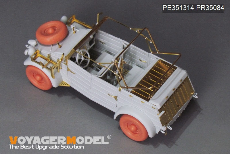 Voyager Model PE351314 WWII German Kubelwagen Type 82 Africa Troop Version Upgrade Set For MENG VS-015 1/35 – immagine 5
