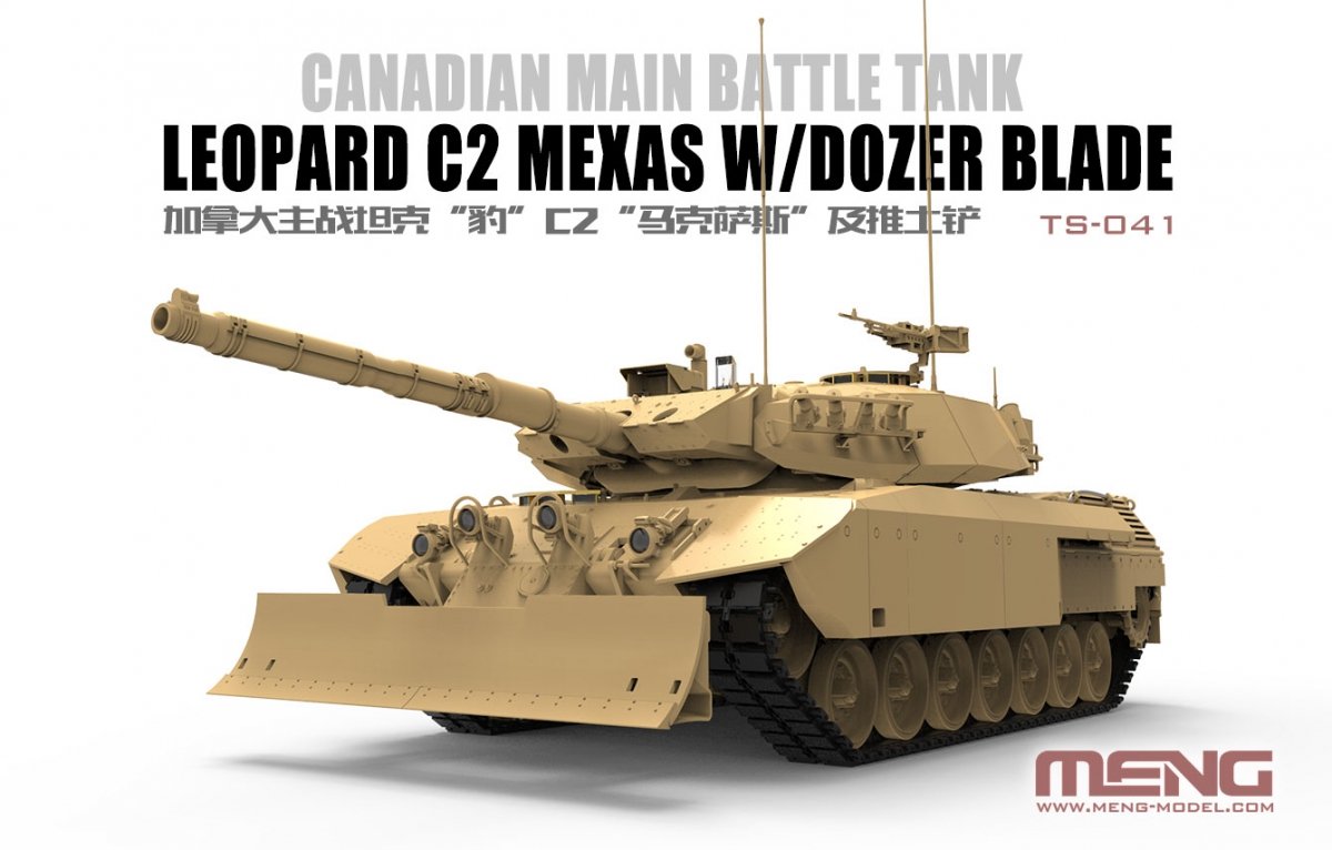 Meng Model TS-041 Leopard C2 Mexas w/ Dozer Blade 1/35 – zdjęcie 2