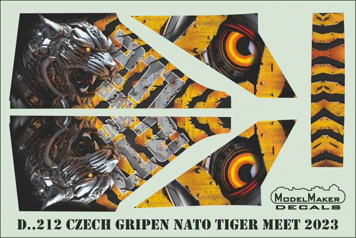 ModelMaker Decals D48212 Czech Gripen NATO Tiger Meet 2023 1/48 – zdjęcie 2