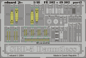 Eduard FE302 SBD-5 ACCURATE MINIATURES 1/48 – zdjęcie 2