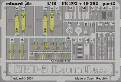 Eduard FE302 SBD-5 ACCURATE MINIATURES 1/48 – zdjęcie 2