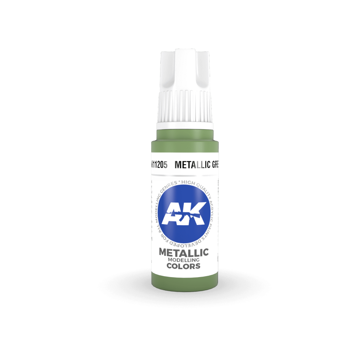 AK Interactive AK11205 METALLIC GREEN – METALLIC 17ml – zdjęcie 2