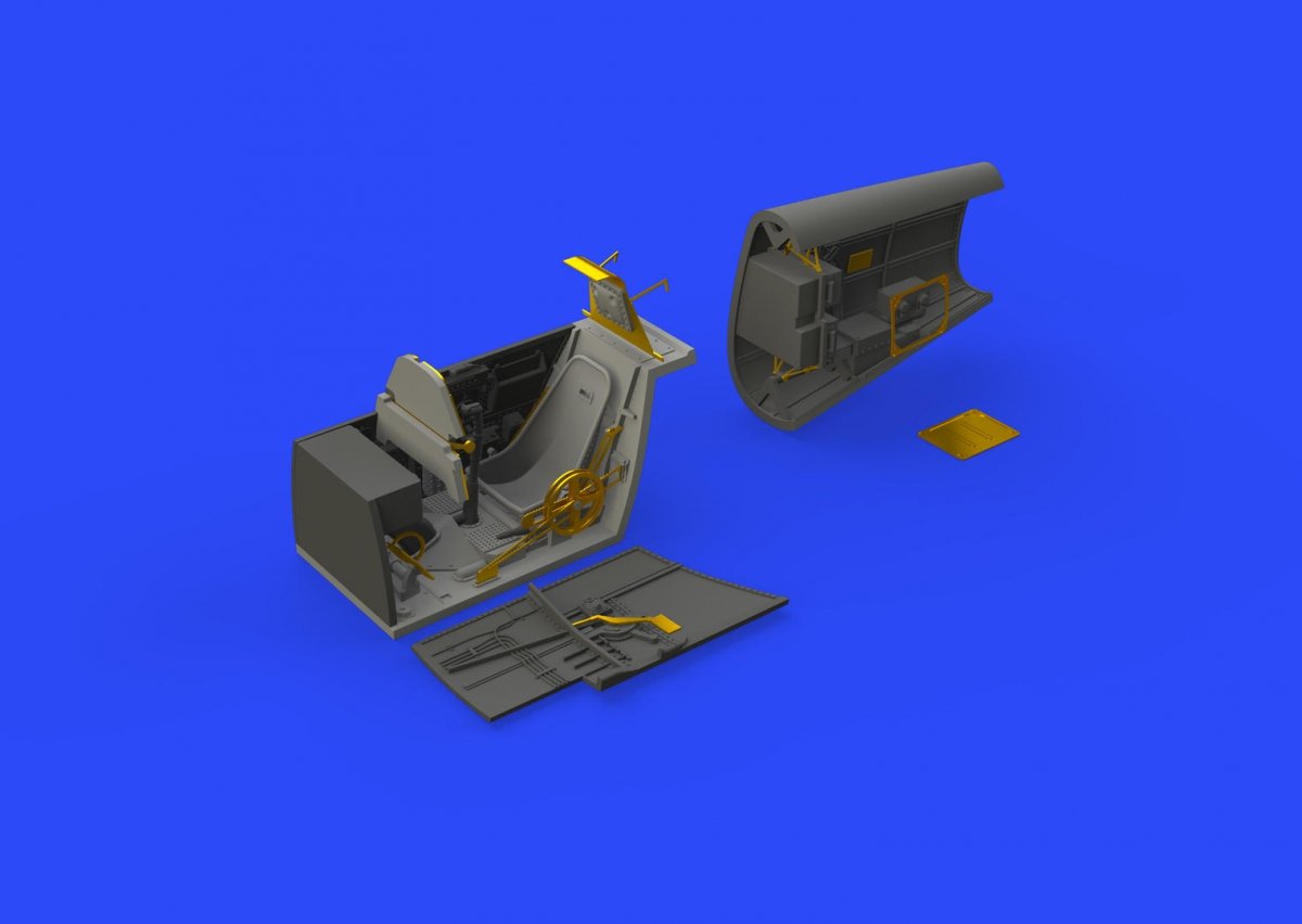 Eduard 648472 Bf 109E cockpit &amp;amp; radio compartment 1/48 EDUARD – zdjęcie 3