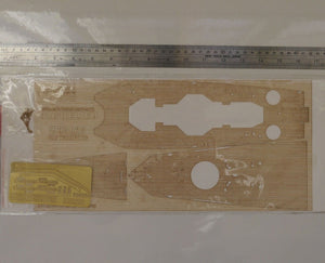 Wood Hunter W35025 Wood deck French Richelieu for Trumpeter 1/350 – immagine 2