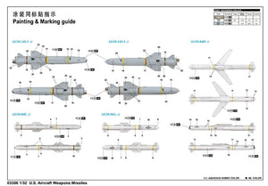 Trumpeter 03306 US Aircraft Weapons: Missiles 1/32 – zdjęcie 3