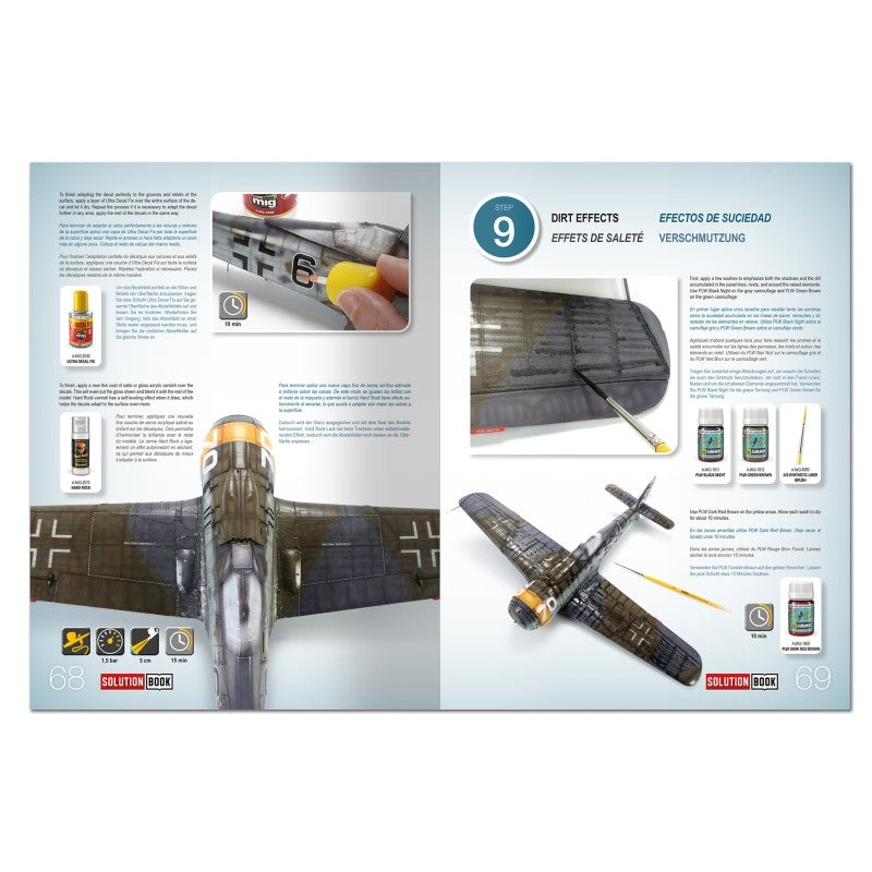 AMMO by Mig Jimenez 6535 SOLUTION BOOK 32 - BLACK EDITION: How to Paint Late WWII Luftwaffe Aircraft (Multilingual)