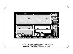 Aber 35G29 Grilles for Russian Tank T-55A also for T-55 ENIGMA 1/35 – image 8