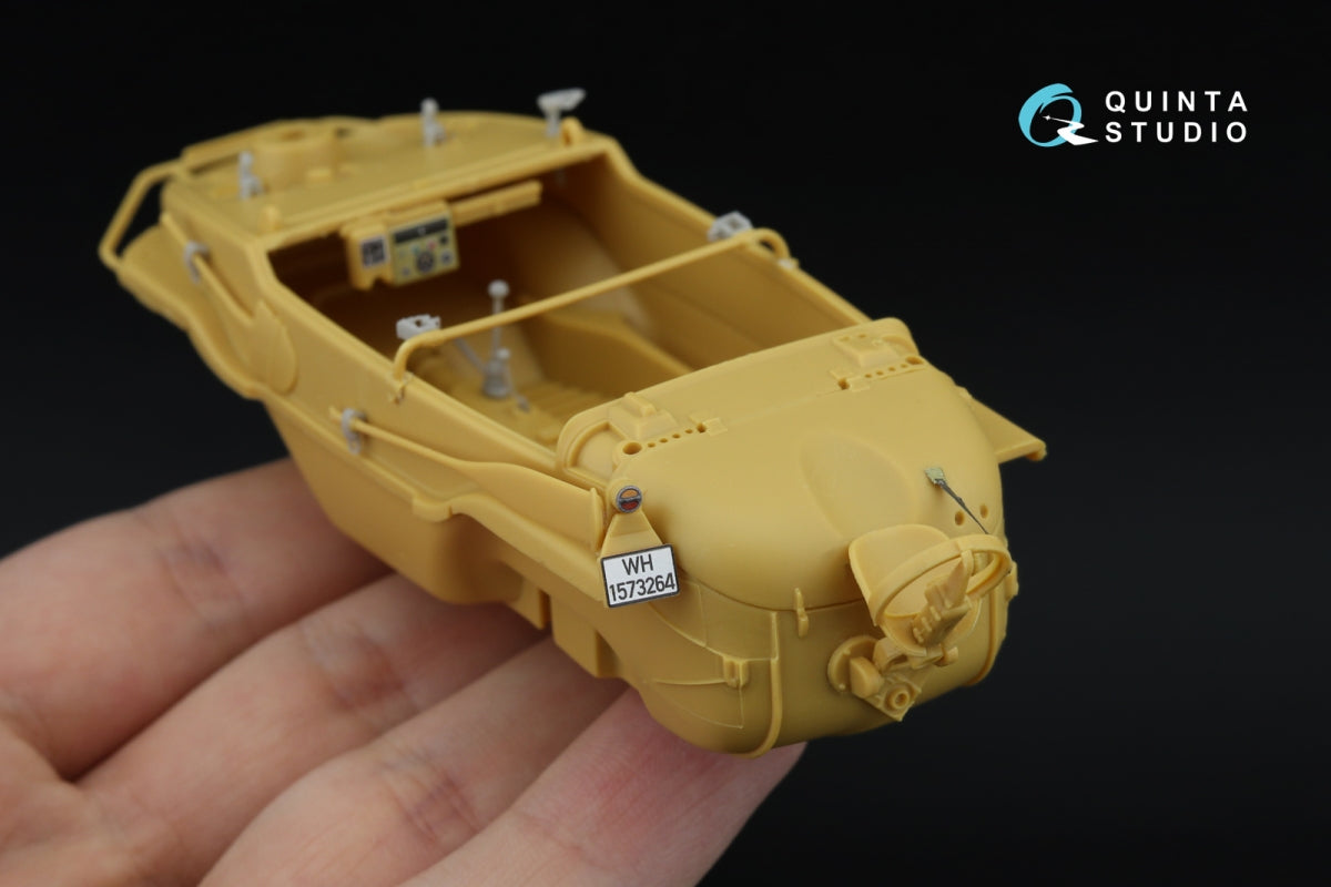 Quinta Studio QD+35146 Schwimmwagen Type 166 3D-Printed &amp; coloured Interior on decal paper (Hero) (with 3D-printed resin parts) 1/35