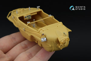 Quinta Studio QD+35146 Schwimmwagen Type 166 3D-Printed &amp; coloured Interior on decal paper (Hero) (with 3D-printed resin parts) 1/35