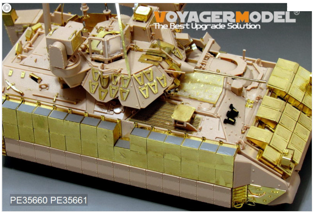 Voyager Model PE35660 Modern US Army M2A3 BRADLEY w/BUSK III IFV Basic (Gun barrel ,smoke discharger include) (For MENG SS-004) 1/35 – zdjęcie 3
