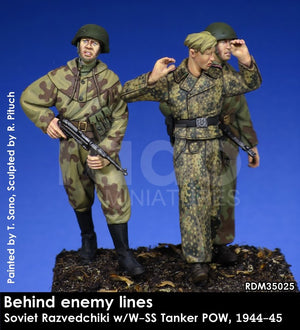 RADO Miniatures RDM35025 Soviet Razvedchiki w/W-SS tanker POW, (1944-45) 1/35 – image 2