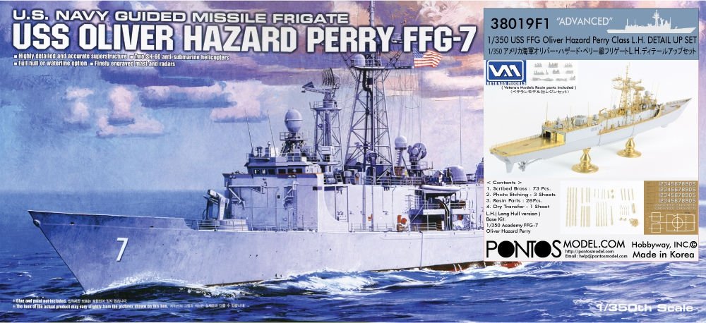 Pontos 38019F1 USS FFG Oliver Hazard Perr Class L.H. Detail Up Set "Advanced" with Kit 1/350
