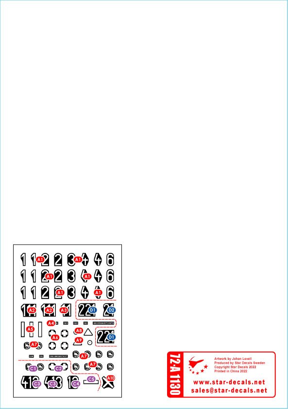 Star Decals 72-A1130 Windhund # 2. Panthers from Pz-Regiment 24 1/72 – zdjęcie 2
