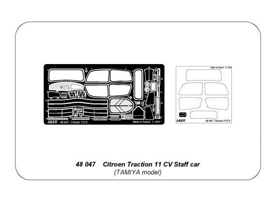 Aber 48047 Citroen Traction 11 CV Staff car 1/48 – zdjęcie 6