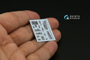 Quinta Studio QD72071 MiG-29 9-12 3D-Printed &amp;amp; coloured Interior on decal paper (GWH) 1/72 – zdjęcie 3