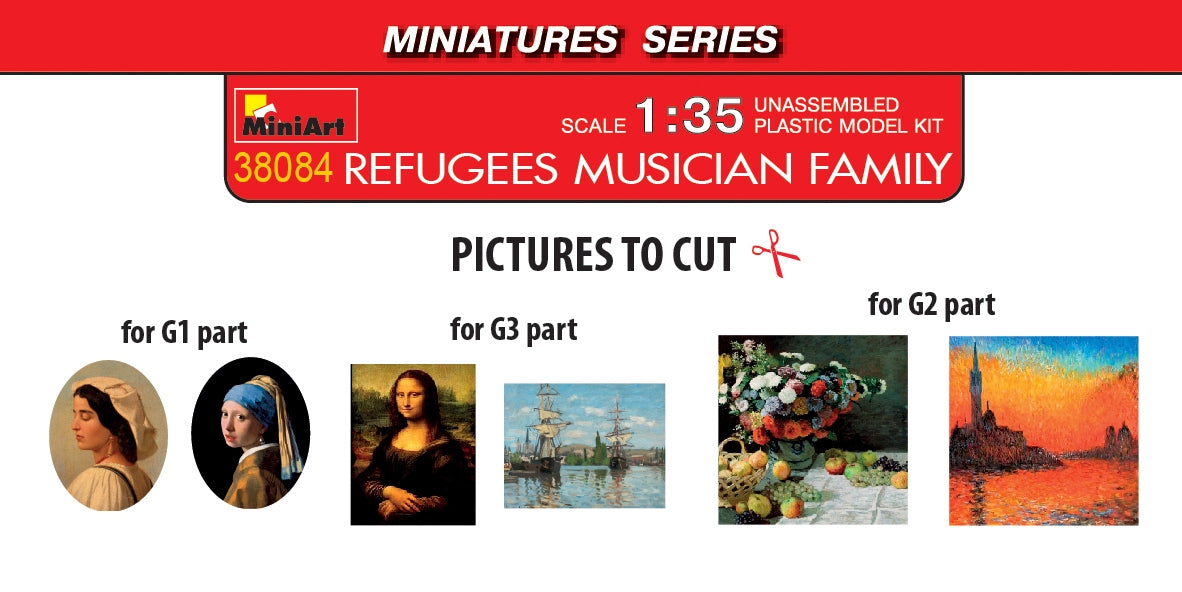 MiniArt 38084 REFUGEES. MUSICIAN FAMILY 1/35 – image 2