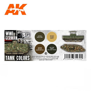 AK Interactive AK11686 3G WWI GERMAN TANK COLORS 4x17 ml – zdjęcie 2