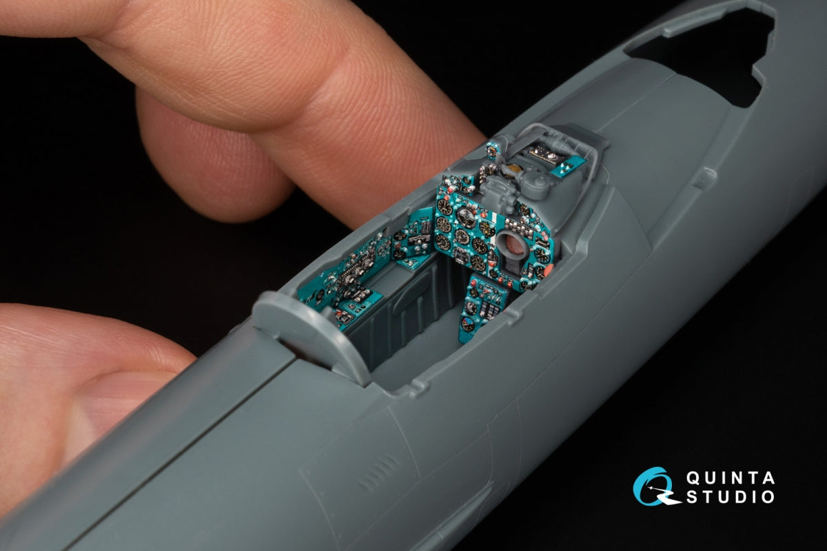 Quinta Studio QD+48579 MiG-21SMT Fishbed-K 3D-Printed &amp;amp; coloured Interior on decal paper (Eduard) (with 3D-printed resin parts) 1/48
