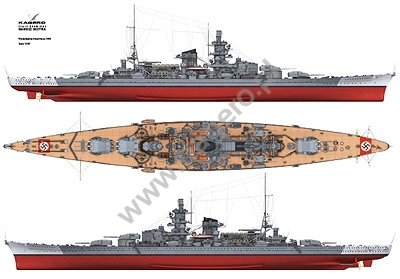 Kagero 7035 The German Battleship Scharnhorst EN/PL – zdjęcie 5
