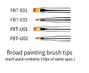 DSPIAE PT-TB Phoenix Plume Interchangeable Broad Painting Brush Handle / Phoenix Plume Interchangeable Broad Painting Brush Handle – image 7