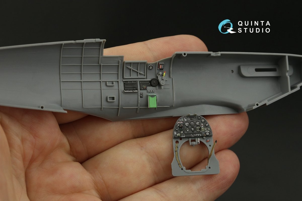 Quinta Studio QD48136 Spitfire Mk.V 3D-Printed &amp;amp; coloured Interior on decal paper (Tamiya) 1/48 – zdjęcie 8