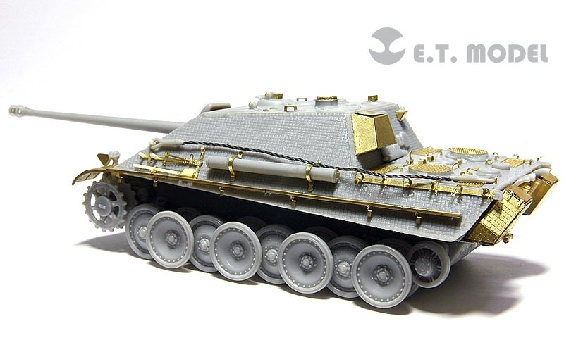 Maquette ET Model E72-011 Jagdpanther allemand de la Seconde Guerre mondiale (première production) pour kit DRAGON au 1/72