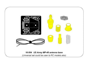 Aber 16054 US Army MP-48 antenna base could be usen to RC models 1/16 – zdjęcie 15