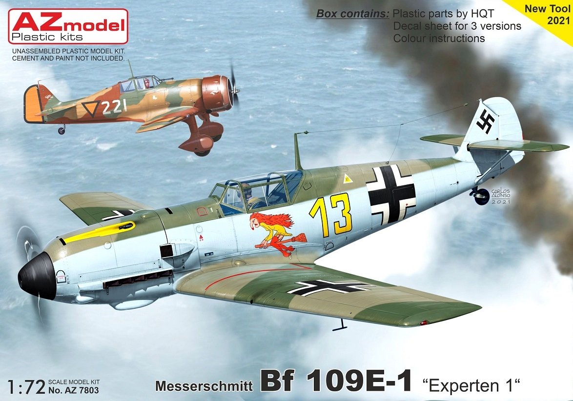 AZ Model AZ7803 Bf 109E-1 "Experten 1" 1/72