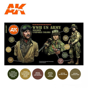 AK Interactive AK11634 WWII US ARMY SOLDIER UNIFORM COLORS – zdjęcie 2