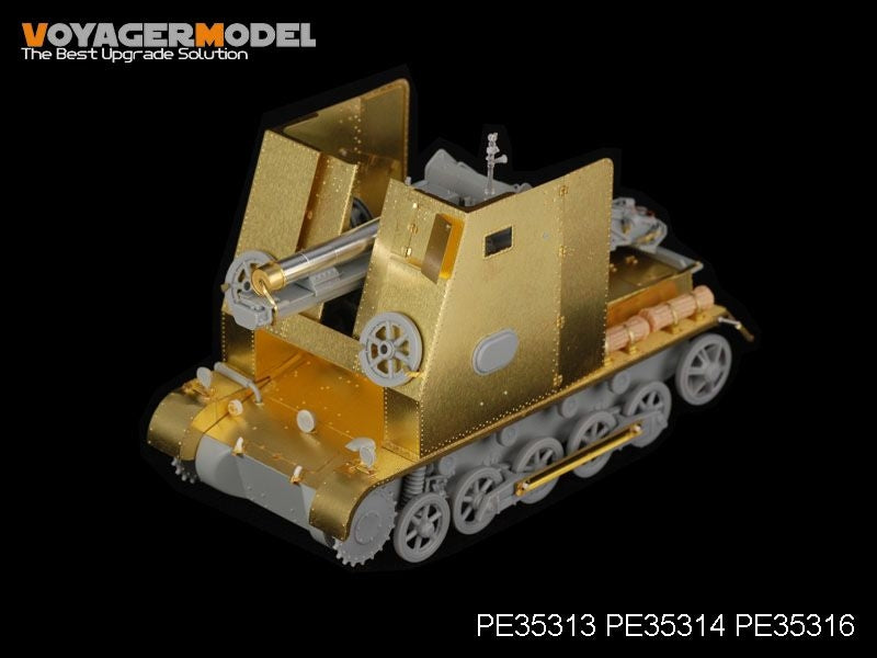 Voyager Model PE35314 WWII German 150mm s.IG.33(Sf) auf Pz.Kpfw.I Ausf.B Amour Plate For DRAGON 6259 1/35 – image 2