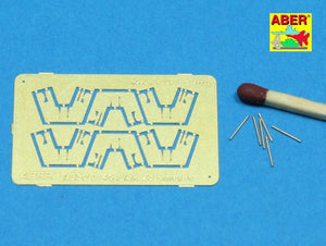 Aber 350L-46 Set of 6 pcs 4cm Flak 28 barrels with shields for German Navy 1/350 – zdjęcie 3