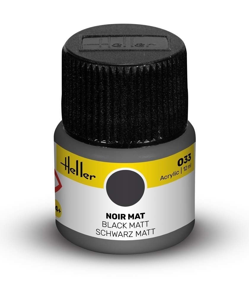 Heller 9033 033 Black - Matt 12ml