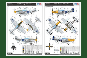 Hobby Boss 85808 North-American P-51D Mustang Yellow Nose 1/48 – zdjęcie 4