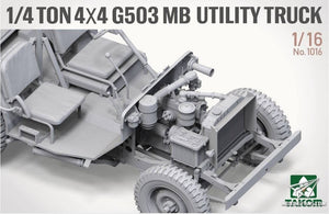Takom 1016 1/4 ton 4×4 G503 MB Utility Truck ( Jeep Willys ) 1/16 – Bild 2