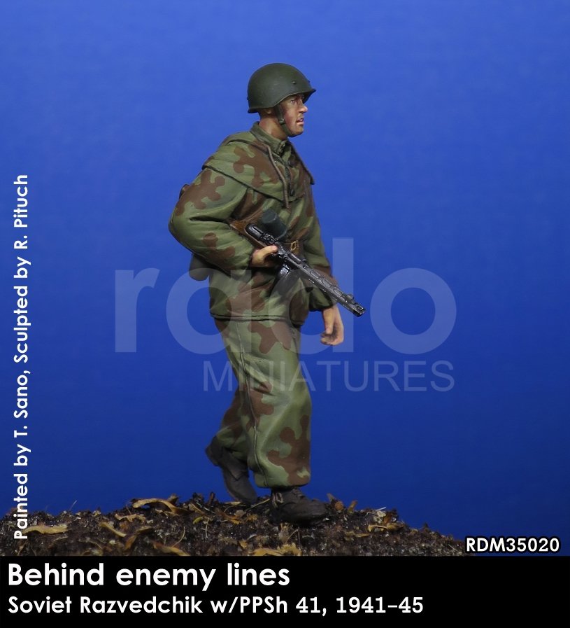 RADO Miniatures RDM35020 Soviet Razvedchik w/PPSh 41, (1941-45) 1/35 – zdjęcie 2