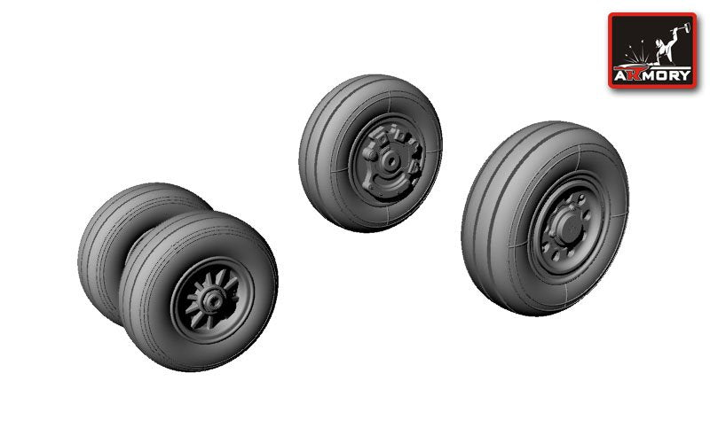 Armory Models AW72307 F-35C Lightning-II wheels 1/72 – zdjęcie 2