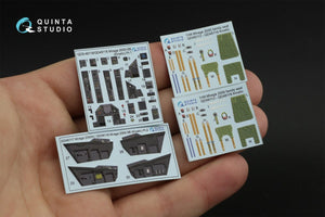 Quinta Studio QD48118 Mirage 2000-5B 3D-Printed &amp;amp; colored Interior on decal paper (Kinetic) 1/48 – image 11