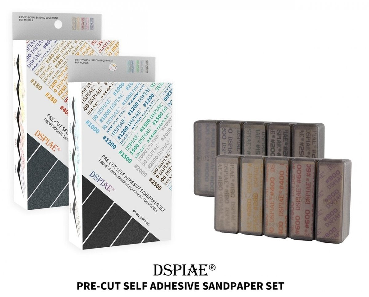 DSPIAE SP-S02 Adhesive Sanding Paper Sets 1000-2500, 100 pcs per Set – immagine 4