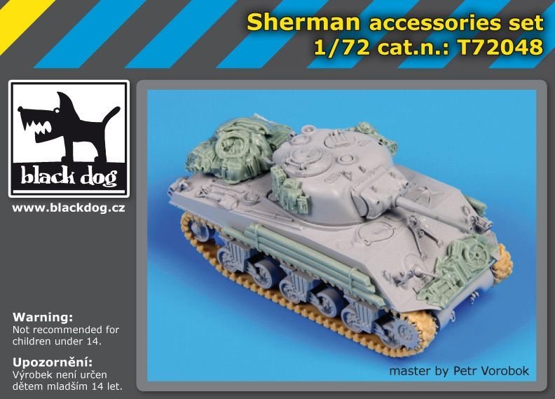 Black Dog T72048 Sherman accessories set for Dragon 1/72 – zdjęcie 2