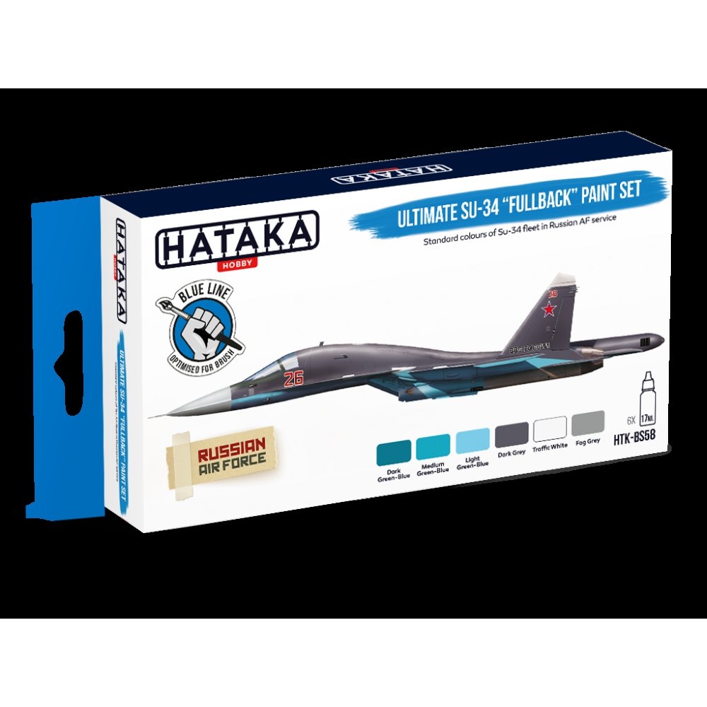 Hataka HTK-BS58 Ultimate Su-34 „Fullback” paint set (6x17ml) – zdjęcie 3