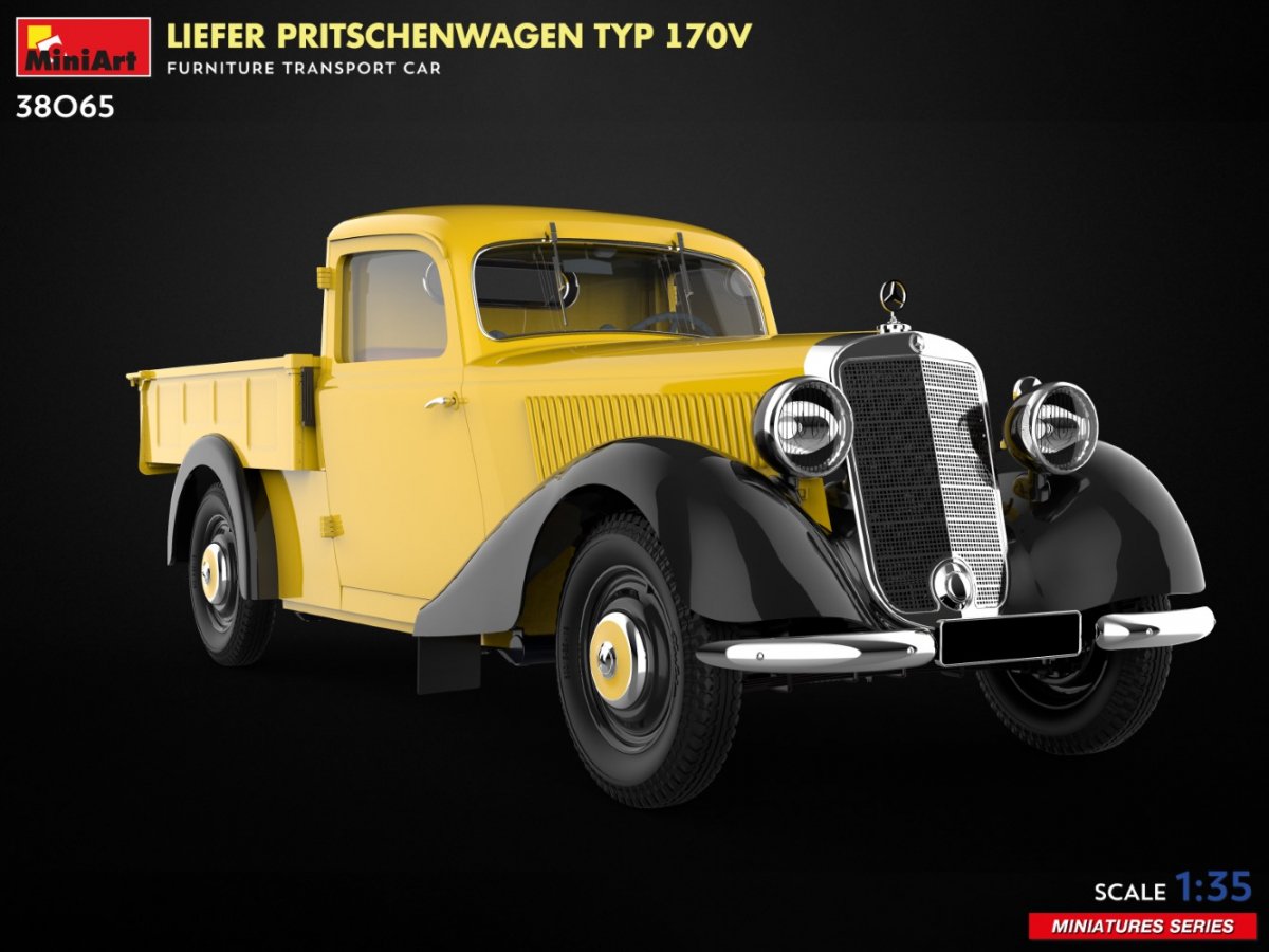 MiniArt 38065 LIEFER PRITSCHENWAGEN TYPE 170V. FURNITURE TRANSPORT CAR 1/35 – image 9