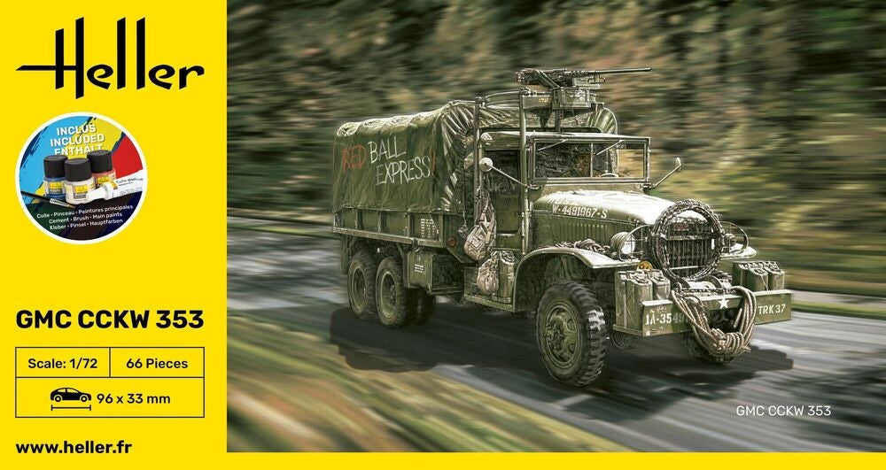 Heller 56996 GMC CCKW 353 - Starter Kit 1/72
